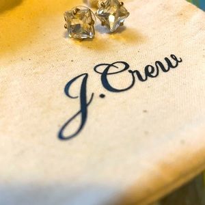J. Crew, diamond stud earrings